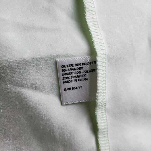 Lady Hagen Womens XXL Pull On Side Pleat Skort Mint Green Seashells Pockets New - Picture 6 of 7